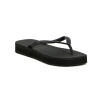 Tropical Brasil Ojota Quadradiha Flattaform De Mujer - Negro Negro