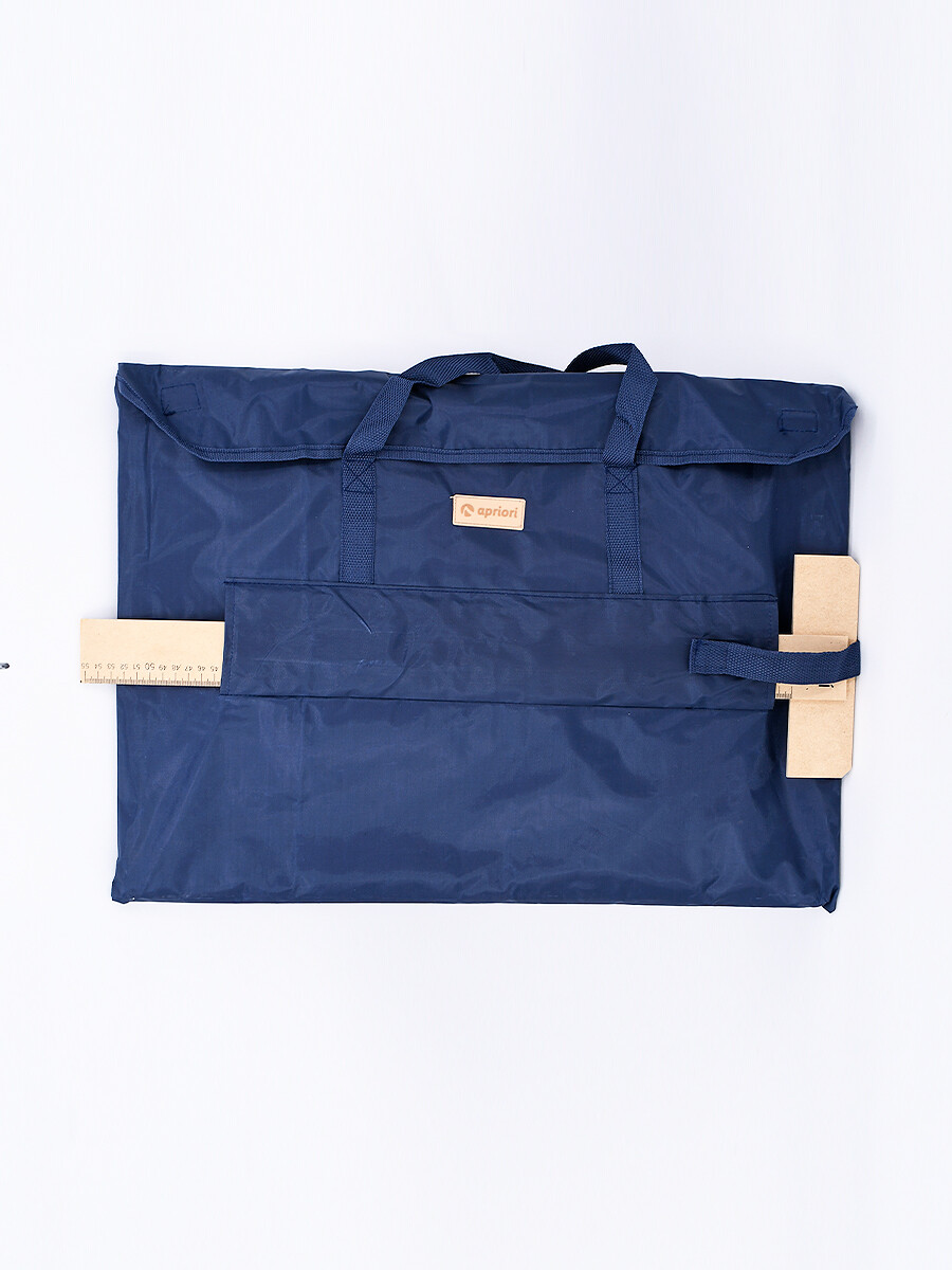 TABLA DIBUJO 1/4 W FUNDA MAS REGLA T - AZUL 