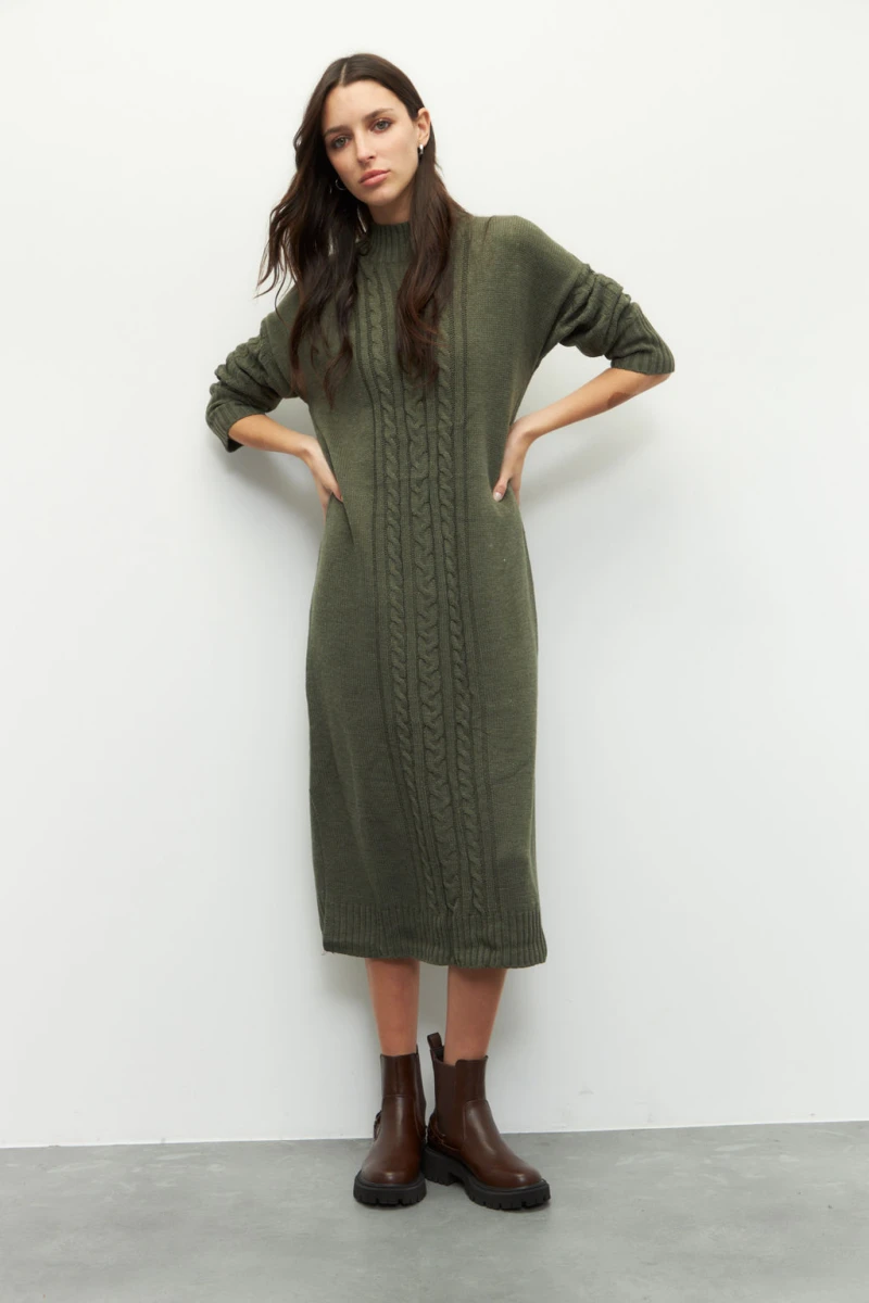 VESTIDO JEX Verde Oscuro