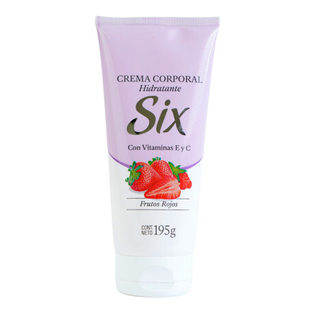 Crema corporal Six 195g Frutos Rojos Crema corporal Six 195g Frutos Rojos