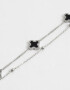 Pulseras Flexibles Pulsera Multicadena Con Dije - Plateado