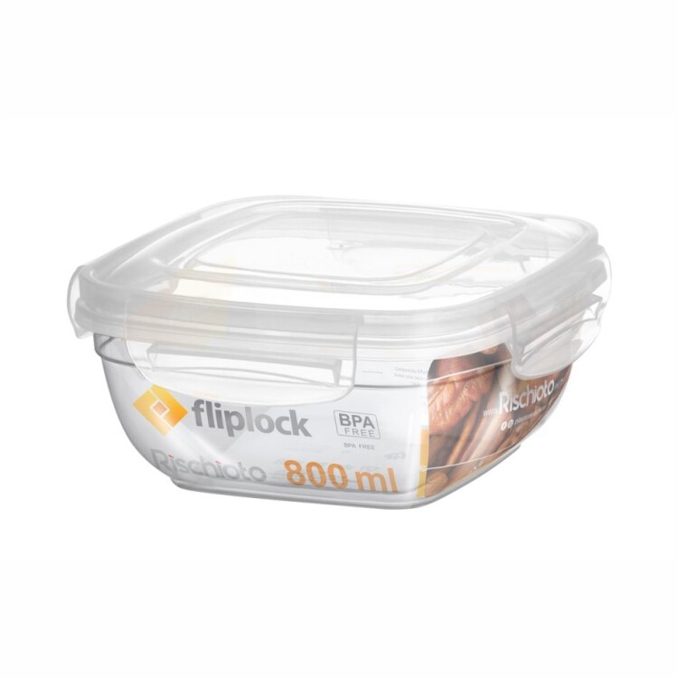 VIANDA RISCHIOTO CUADRADO FLIPOCK 800ML Sin color