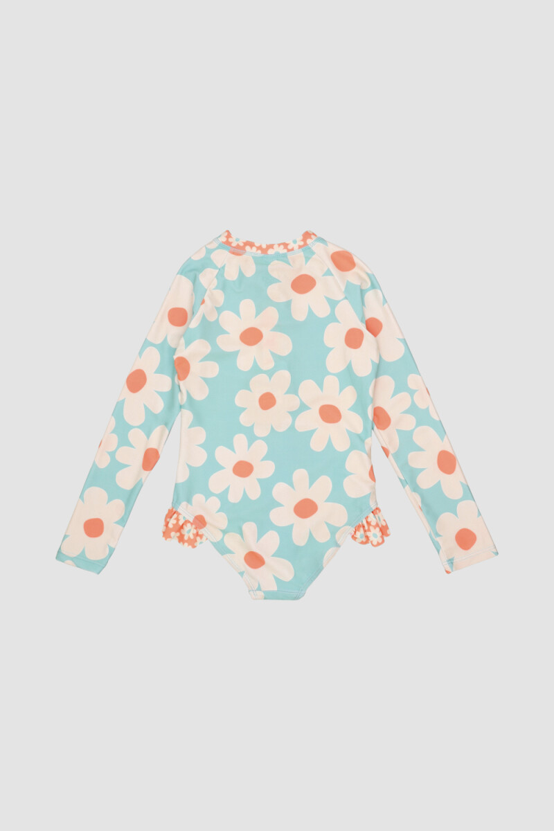 Malla manga larga unicornio 2-10y Pink neon