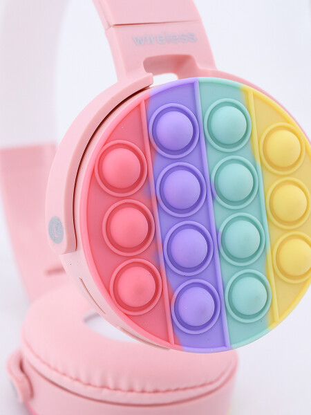 AURICULARES INALAMBRICOS POP IT ROSADO