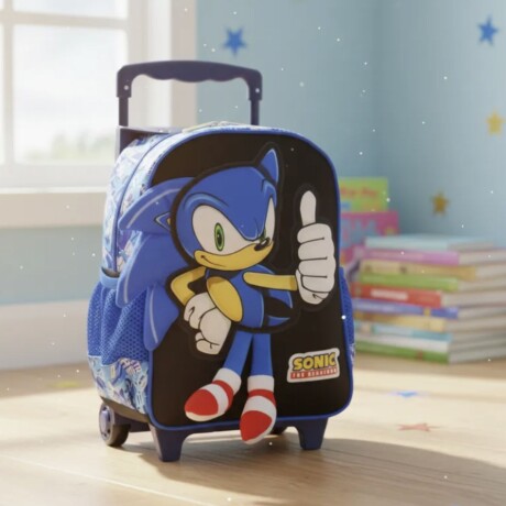 Mochila infantil con carro y patitas 30 cm Sonic Mochila infantil con carro y patitas 30 cm Sonic