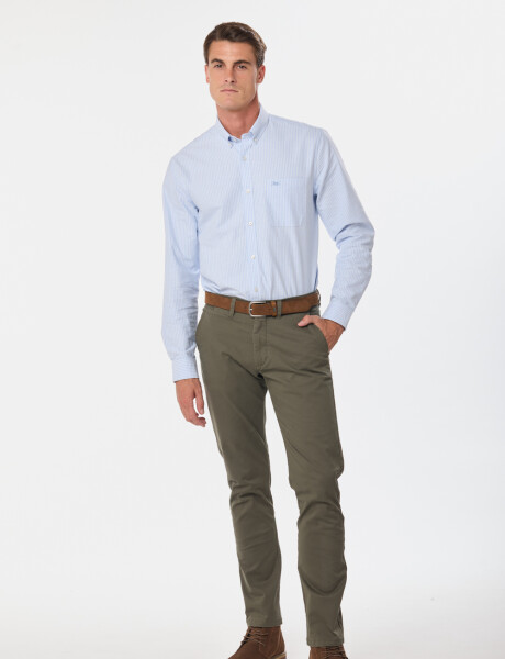 PANTALÓN SKINNY CON SPANDEX Verde