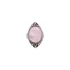 Anillo Almendra-Plata 925-Piedra cuarzo rosa-AN4546 conpiedra