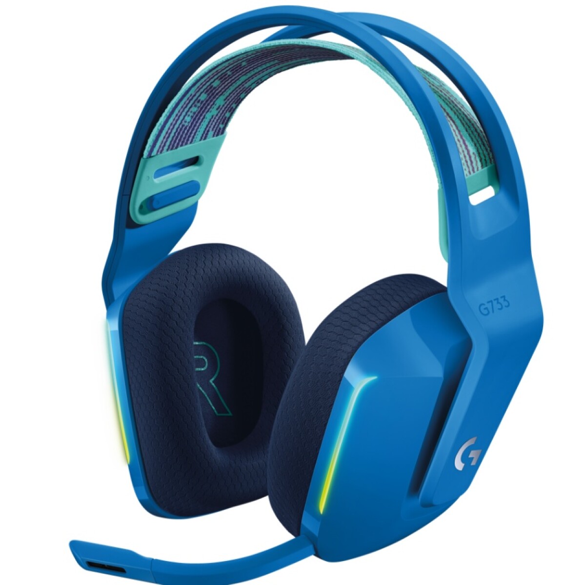 Auriculares Gamer Inalámbricos Logitech G Series G733 Azul Con Luz Rgb - 4724 