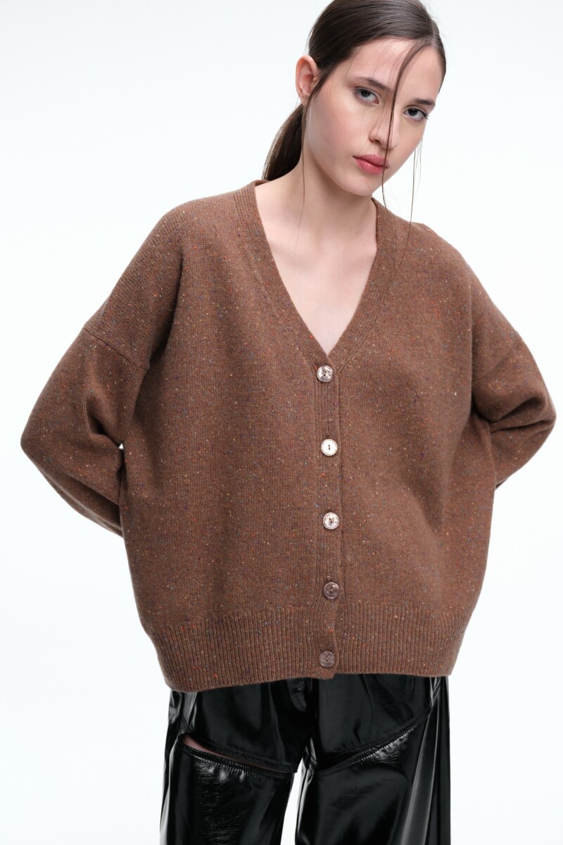 CARDIGAN V Marron