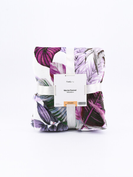 MANTA FLANNEL PRINT PURPURA