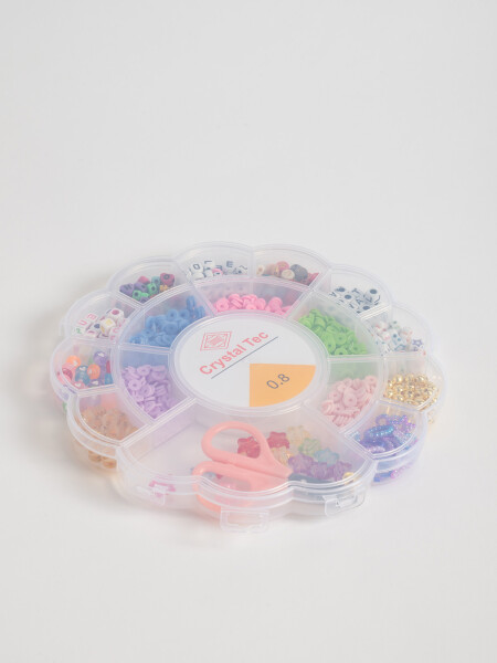 Set para armar collares Flor Multicolor