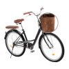 Bicicleta Urbana Rodado 26 con Canasto Vintage Negro