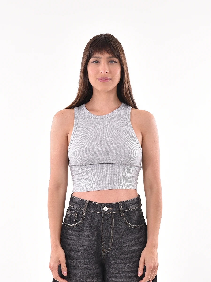 MUSCULOSA BASICA NEREA - GRIS 