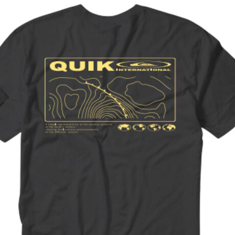 Remera Quiksilver Charts Negro