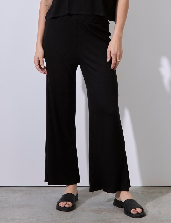 Pantalon Rib NEGRO