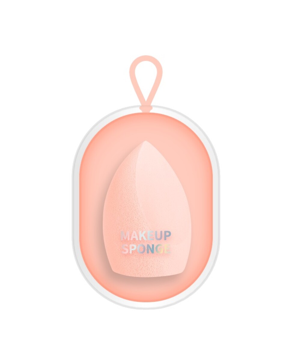 Esponja con estuche - salmón 