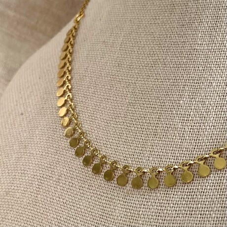 Collar DOT en acero dorado Collar DOT en acero dorado