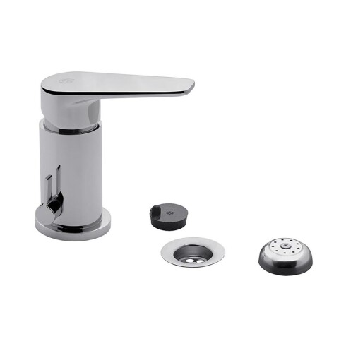 Griferia De Bidet Monocomando Linea Zoe Fv C/Desague Cromo 000