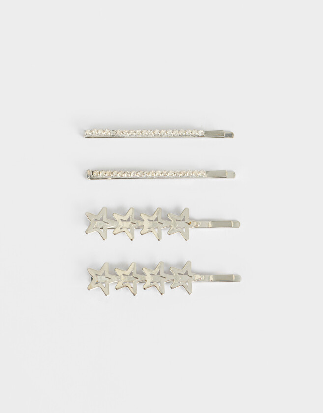 Horquillas Set Con strass Set De Horquillas Glowshine - Combinacion Bicolor