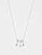 Cadena Corta con Dije Strass Collar Con Dije De Cubic Zirconia - Plateado