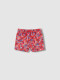 Traje De Baño Estampado Liberty Fresa Brillante