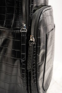 Mochila Maxi Croco Negro