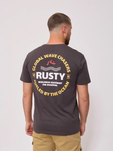 T-SHIRT RUSTY LEIFU GRIS