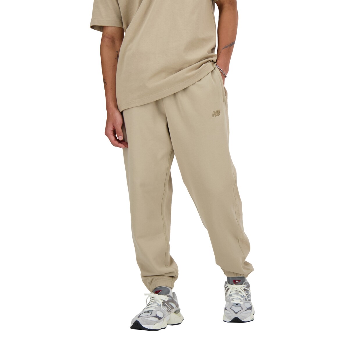 Pantalón New Balance de Hombre - MP41508SOT - BEIGE 