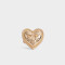Anillos Medianos y Grandes Con corazón Anillo Metal Corazón - Dorado