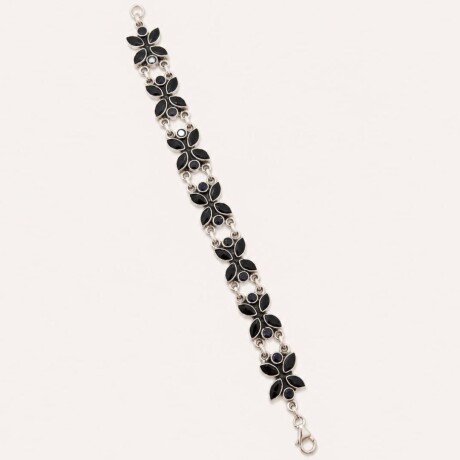Pulsera Onix Flower - Plata 925 Pulsera Onix Flower - Plata 925