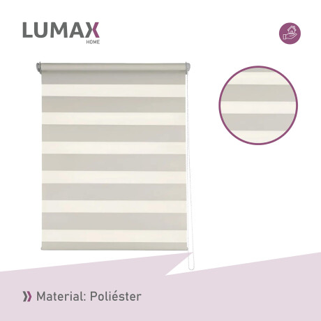 Cortina Roller Zebra Simple Lumax 1.4 X 2.1m Gran Calidad Beige