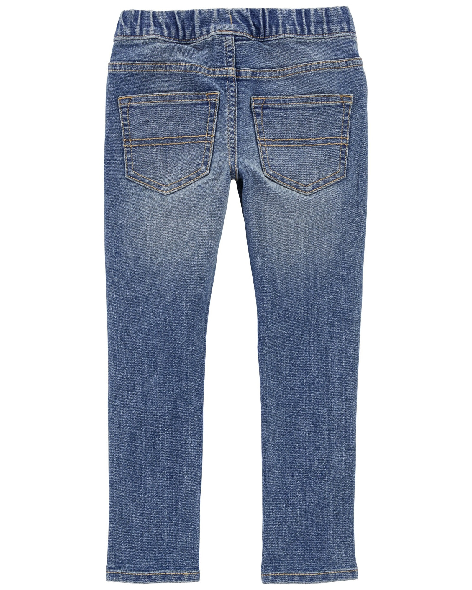 Pantalón jean ajustado, con rasgados. Talles 2-5T Sin color