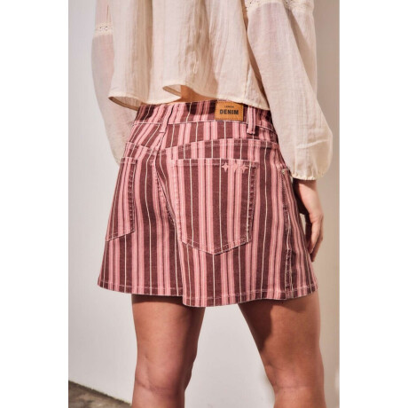 Short Rayado Rosa