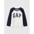 V-FRCH LS LOGO RAGLAN NAVY UNIFORM