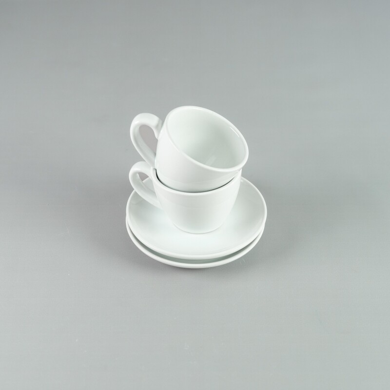 Taza de Te 160ml c/ Plato 14cm Blanco Choosing Taza de Te 160ml c/ Plato 14cm Blanco Choosing