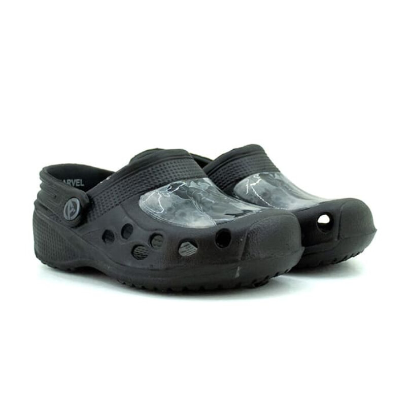 Clogs Marvel Panther de Niños - AVICSS22005 Negro-gris