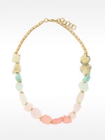 Collar Corto Con Piedras multicolor