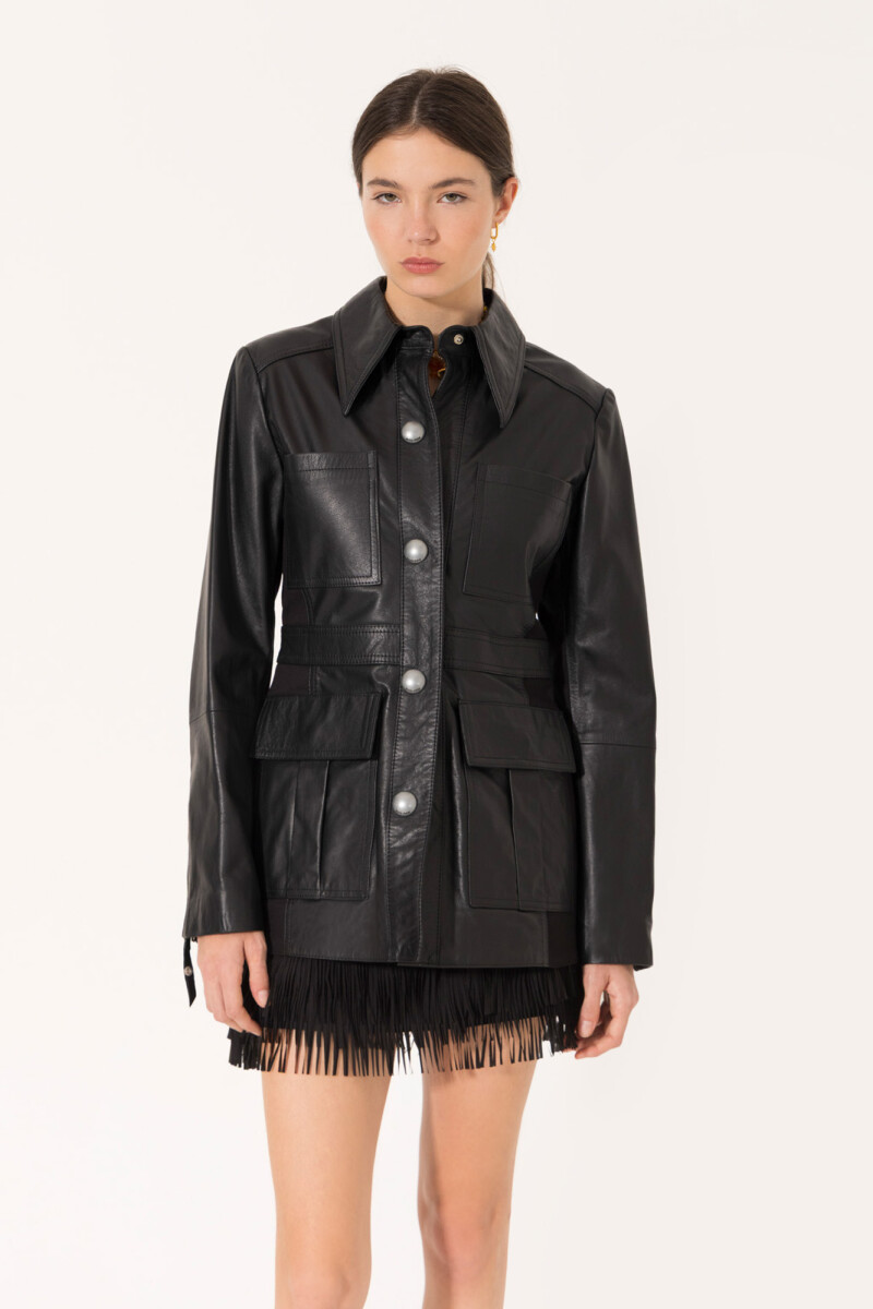 PARKA JOE Negro Brilloso