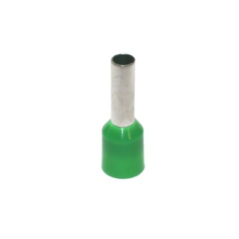 TERMINAL TUBULAR C/AISLACION 6MM2 VERDE TERMINAL TUBULAR C/AISLACION 6MM2 VERDE