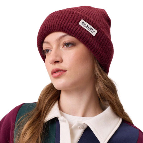 Gorro De Lana Rusty Mirloy Bordo