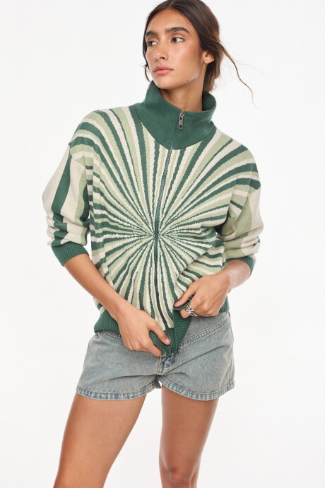 Campera Concentric Verde