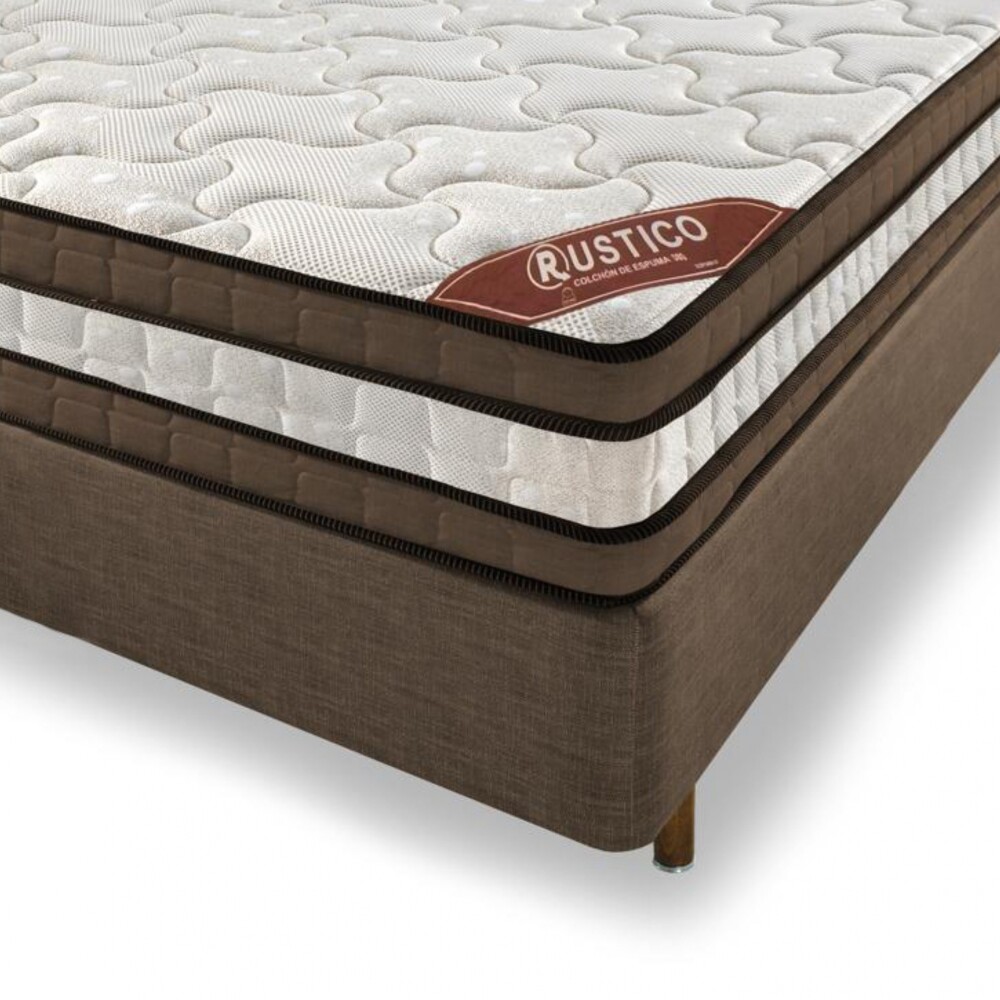 Sommier 2 Plazas Espuma D80 160 kg - Rustico Sommier 2 Plazas Espuma D80 160 kg - Rustico