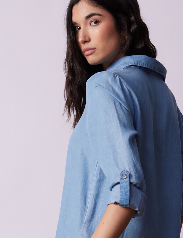 Blusa Lyocell JEAN CLARO