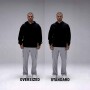 Polera The Go-To Oversized Hoodie Brand Dna Hombre Spice/sienna Dusk