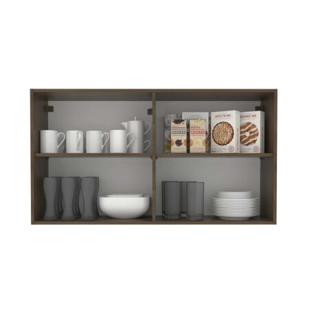 AEREO 120 CM MDP-Y-VIDRIO GRIS LUX