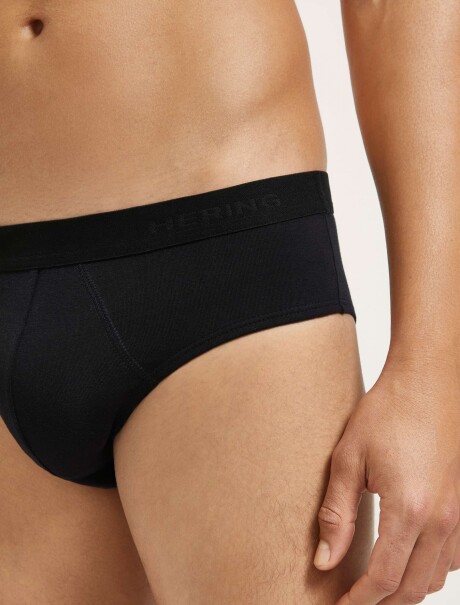 KIT DE 2 CALZONCILLOS SLIP CON ELASTANO NEGRO