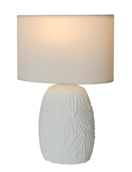 LAMPARA DE MESA CERAMICA 20x11x30CM TEXTURA BLANCO LAMPARA DE MESA CERAMICA 20x11x30CM TEXTURA BLANCO