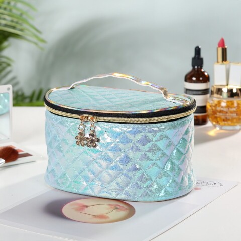Necessaire Celeste texturado
