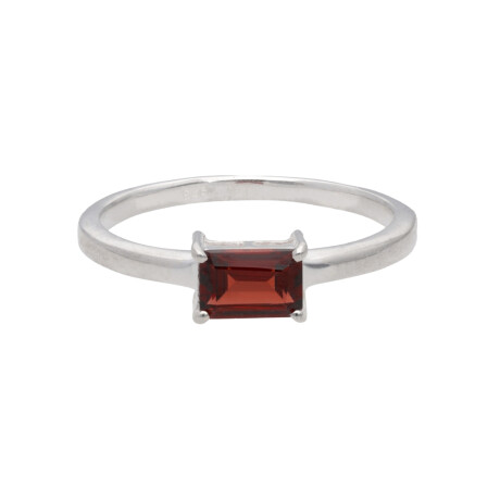 Anillo Karvik solitario de plata 925 0
