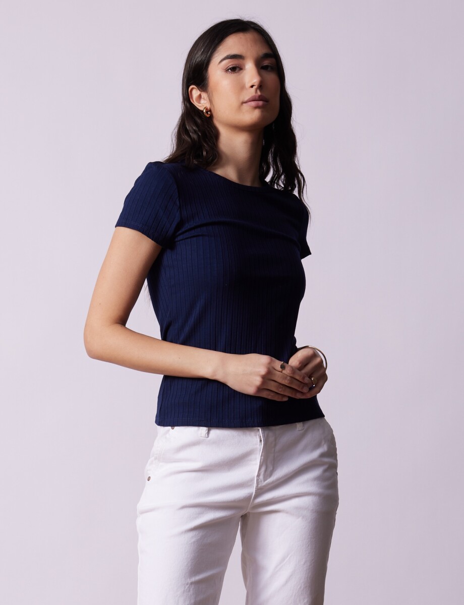 Remera Ribs - Azul 